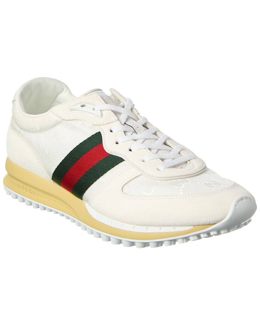 Gucci Re-Motion Gg Canvas & Suede Sneaker – Bluefly