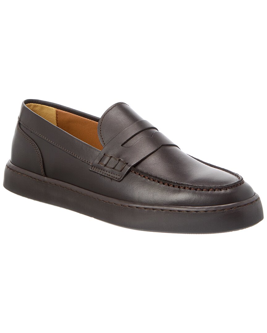 M by Bruno Magli Magnifico Leather Slip-On Sneaker