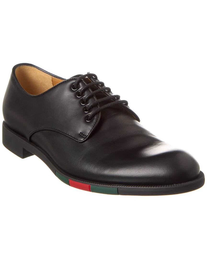 Gucci Web Leather Oxford – Bluefly