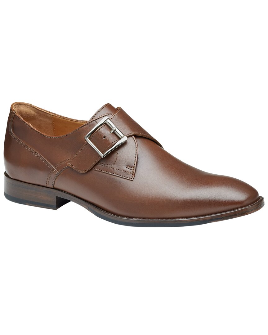 Johnston & Murphy Richland Monk Strap Leather Slip On – Bluefly