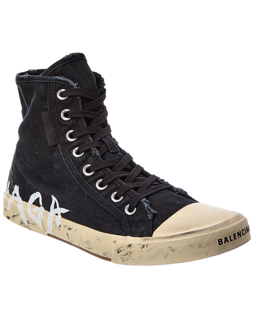 BALENCIAGA Paris High Top スニーカー 42 Balenciaga Paris Canvas High-Top Sneaker – Bluefly