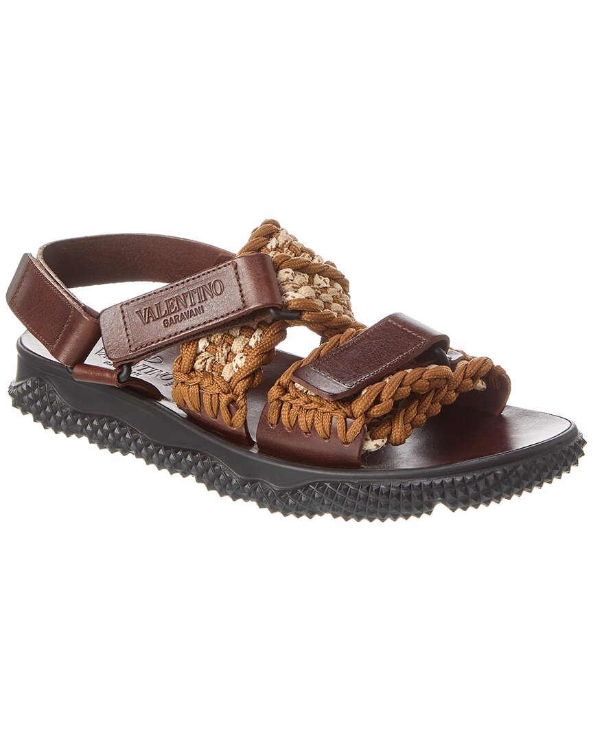 Valentino Rope & Leather Sandal – Bluefly