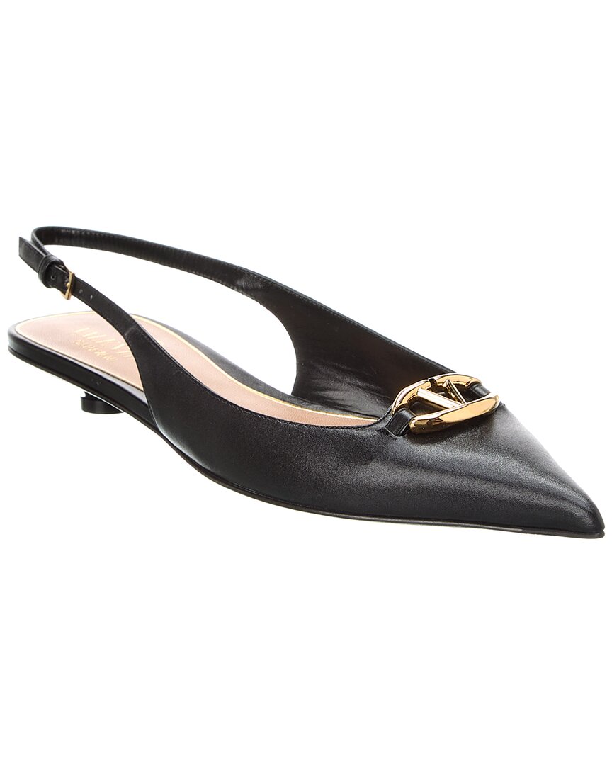 Valentino Vlogo Signature Leather Slingback Pump – Bluefly