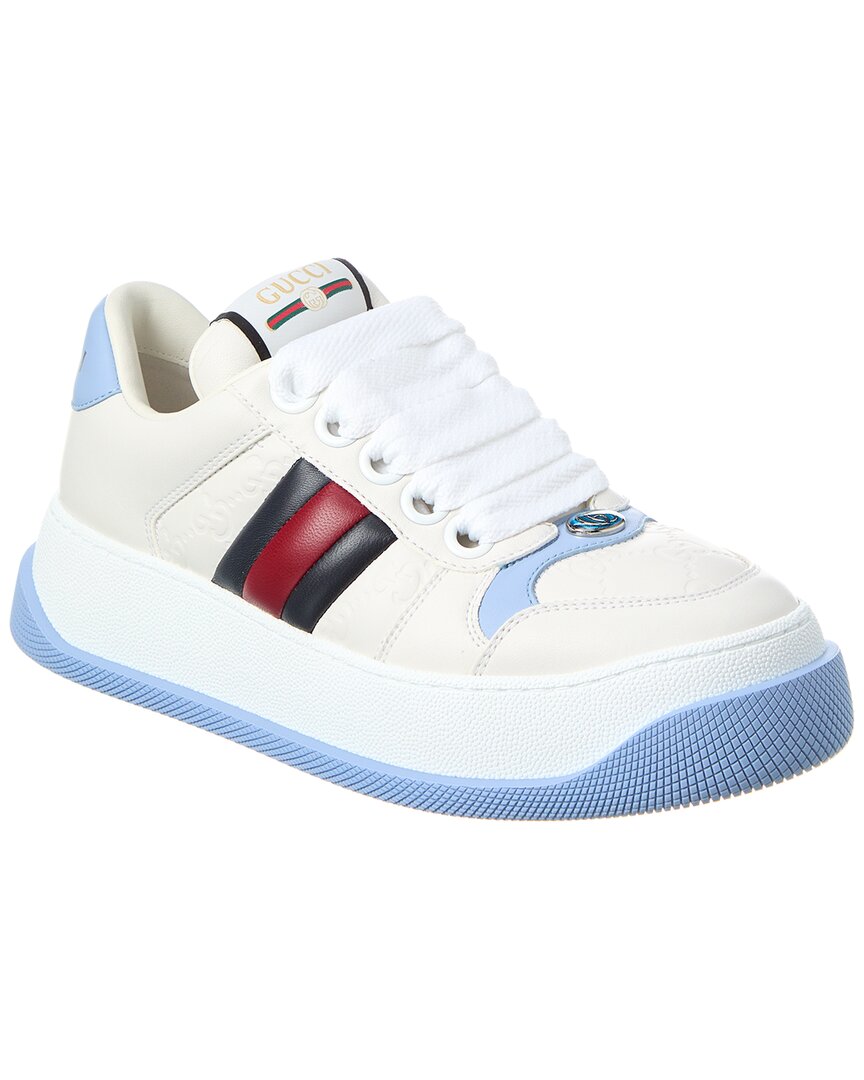 Gucci Double Screener Leather Platform Sneaker – Bluefly