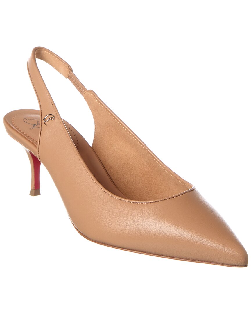 Christian Louboutin Sporty Kate 55 Leather Slingback Pump – Bluefly
