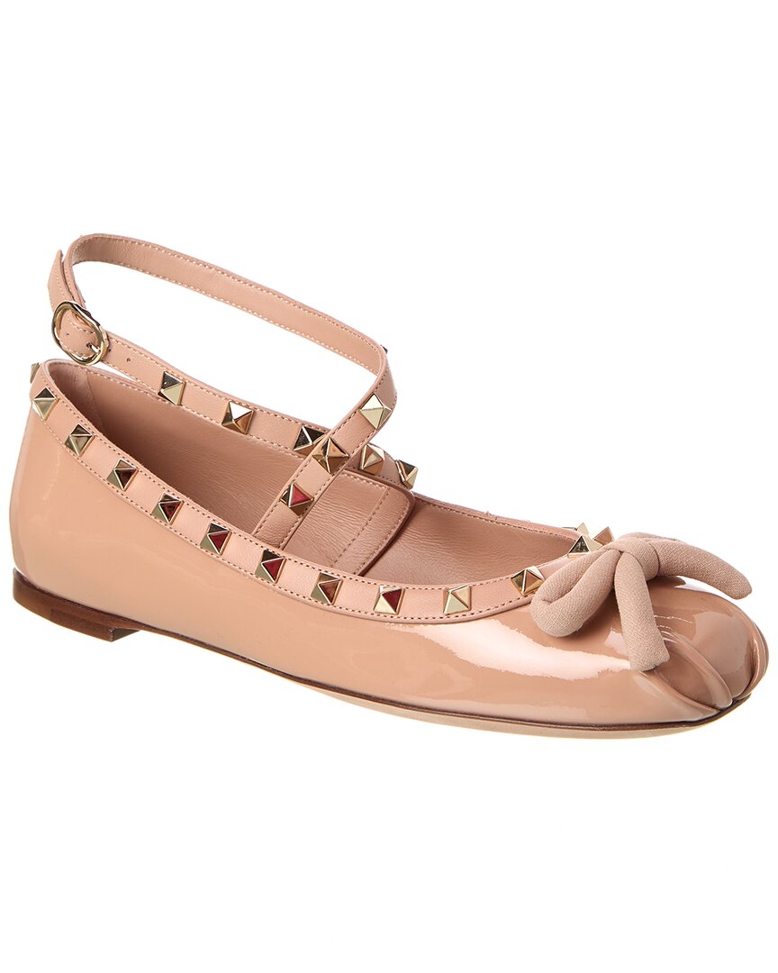 Valentino Rockstud Patent Ballerina Flat – Bluefly