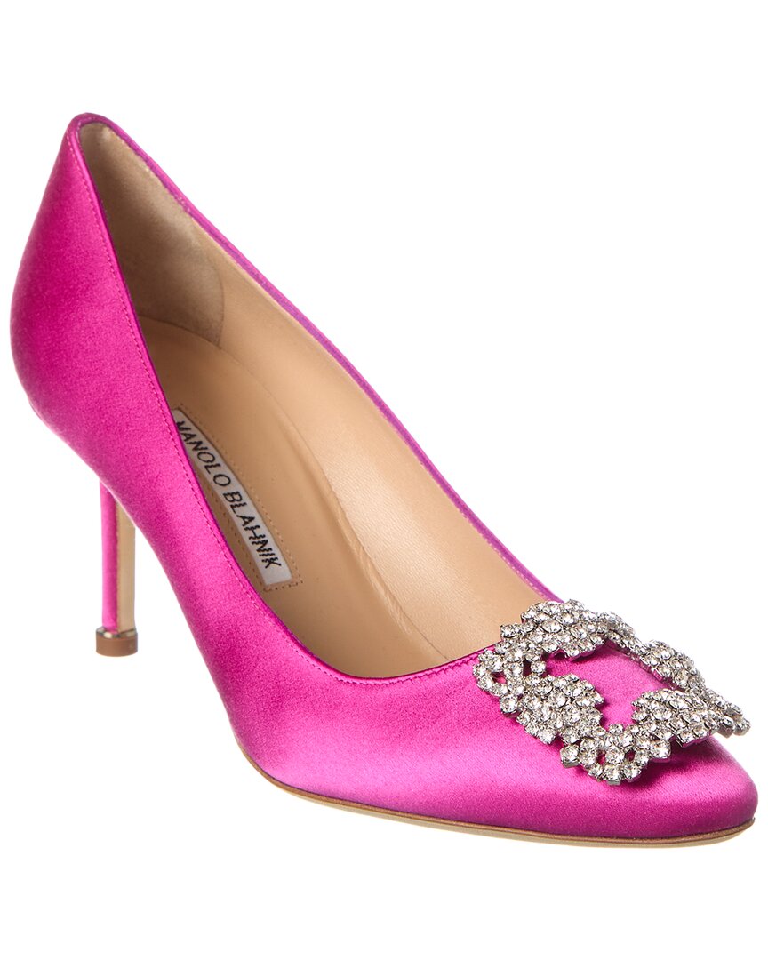 Manolo Blahnik Hangisi 70 Satin Pump – Bluefly