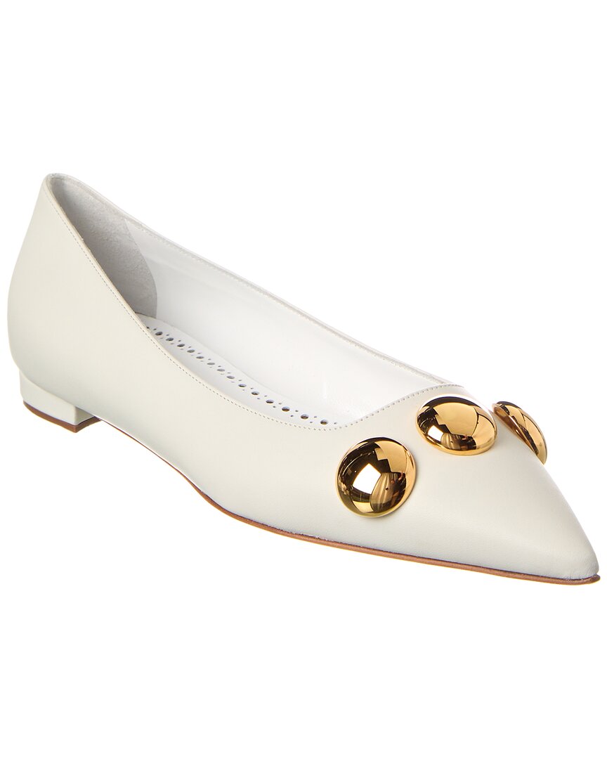 Manolo Blahnik Chappa Leather Flat – Bluefly