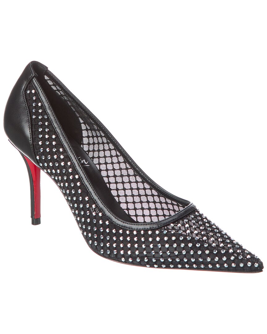 Christian Louboutin Apostropha 80 Mesh & Leather Pump – Bluefly