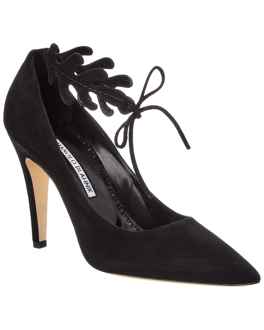 Manolo Blahnik Florettehi 105 Suede Pump – Bluefly