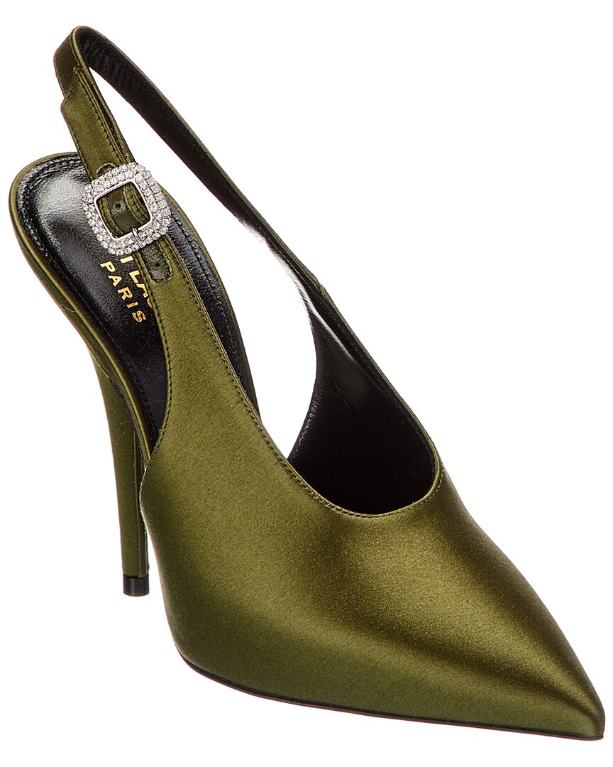 Saint Laurent Yasmeen 115 Satin Slingback Pump – Bluefly