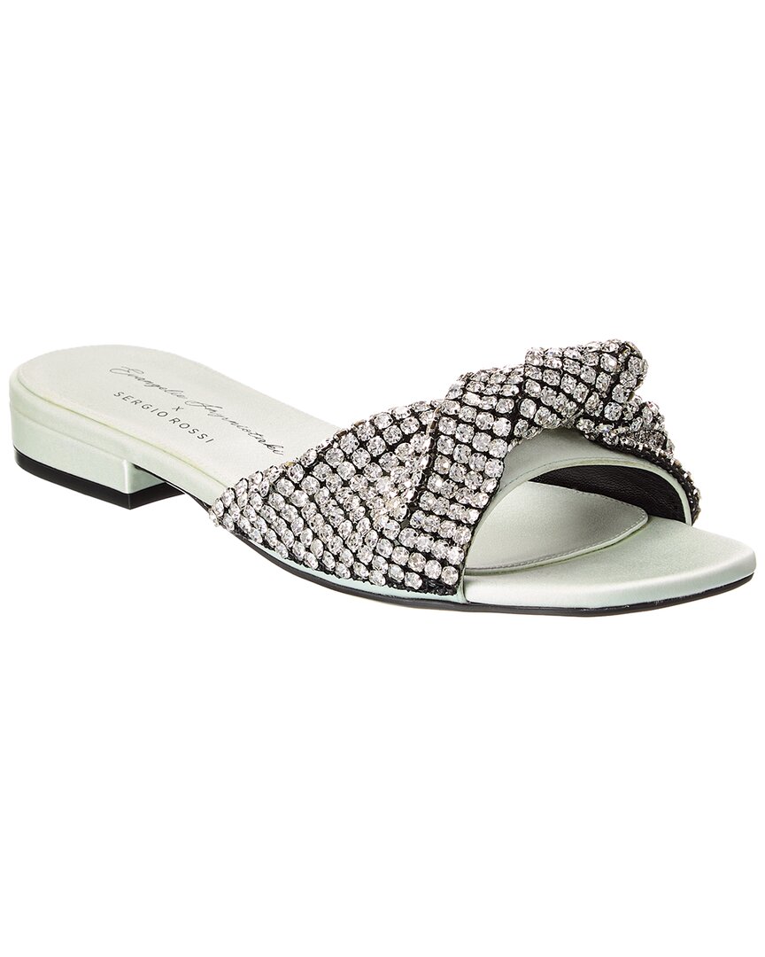 Sergio Rossi X Evangelie Smyrniotaki Satin Sandal – Bluefly