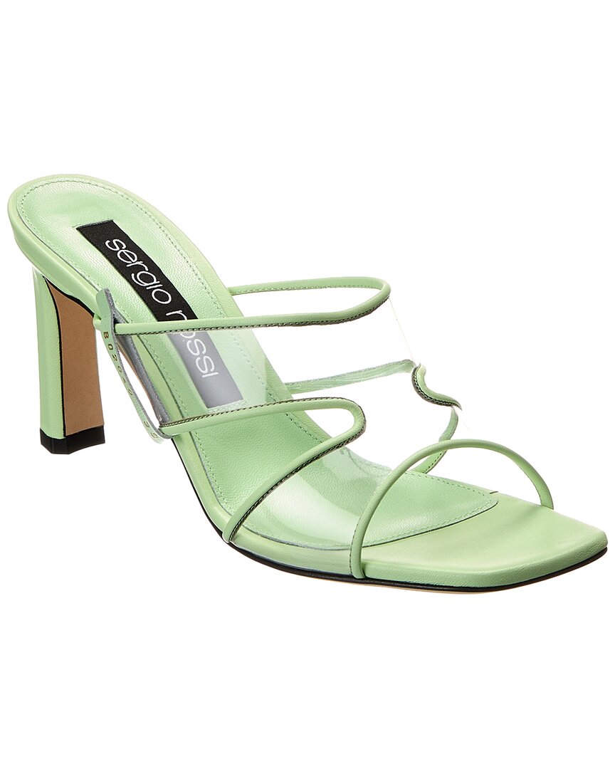 Sergio Rossi Lunettes Leather Sandal – Bluefly