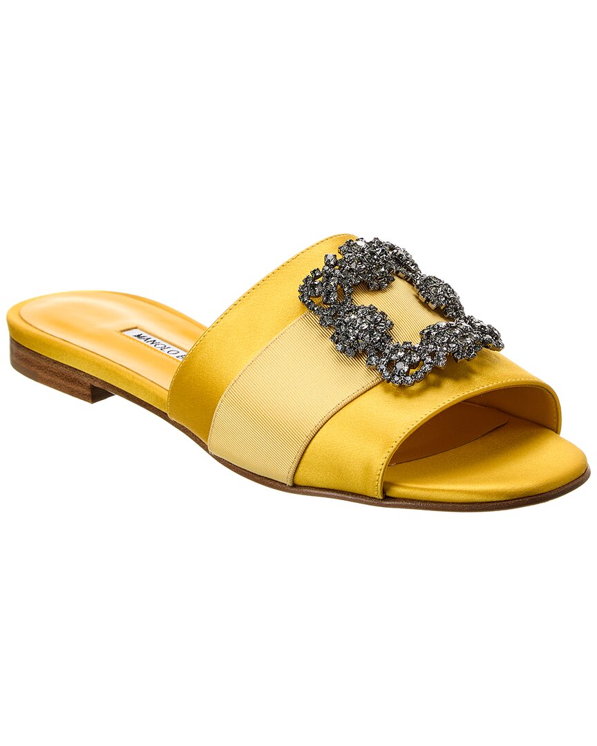 Manolo Blahnik Martamod Satin Sandal – Bluefly