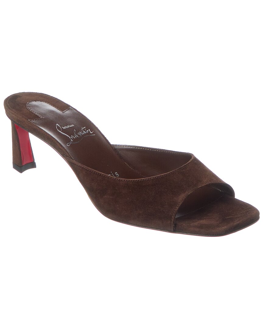 Christian Louboutin Condora 55 Suede Mule – Bluefly