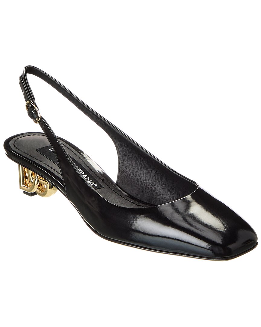 Dolce & Gabbana Dg Logo Patent Slingback Pump – Bluefly
