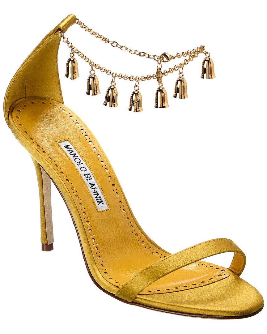 Manolo Blahnik Camanilla 110 Satin Sandal – Bluefly