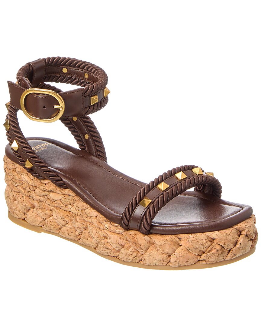 Valentino Rockstud 60 Leather Espadrille – Bluefly display picture 3