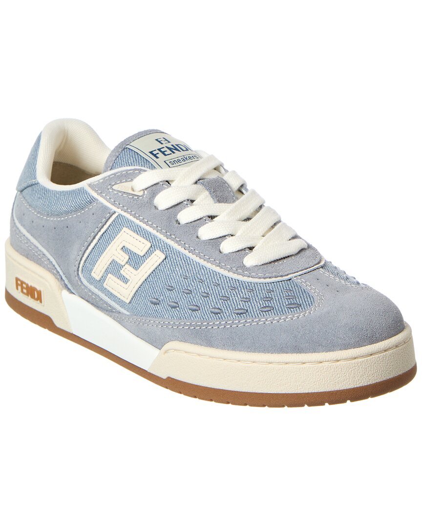 【送料&関税込】Light Blue Denim And Suede Fendi Match Sneak Fendi Match Denim & Suede Sneaker – Bluefly