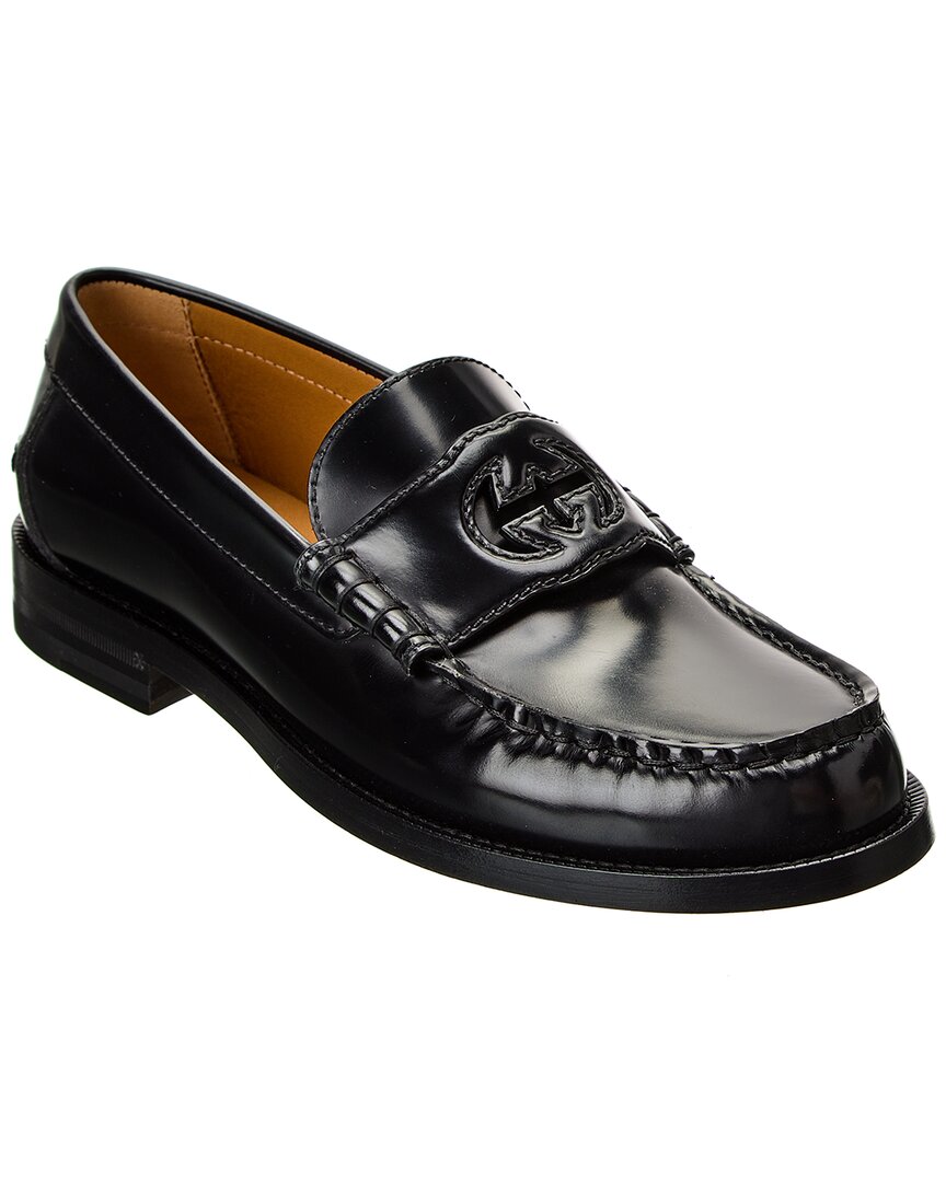 Gucci Interlocking G Leather Loafer – Bluefly