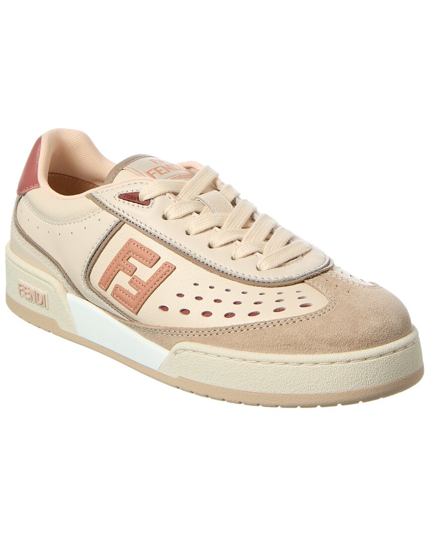 Fendi Match Leather & Suede Sneaker – Bluefly