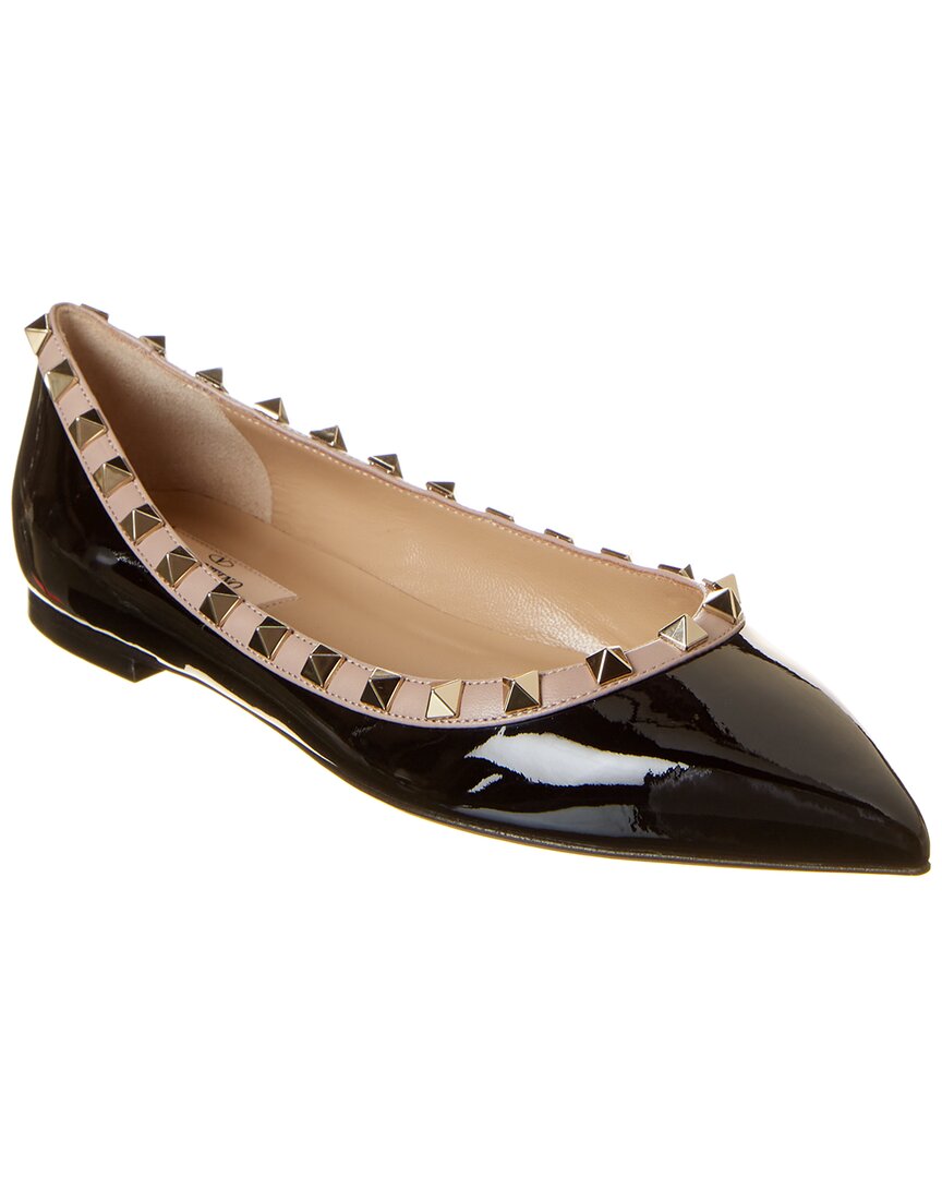 Valentino Rockstud Patent Flat – Bluefly