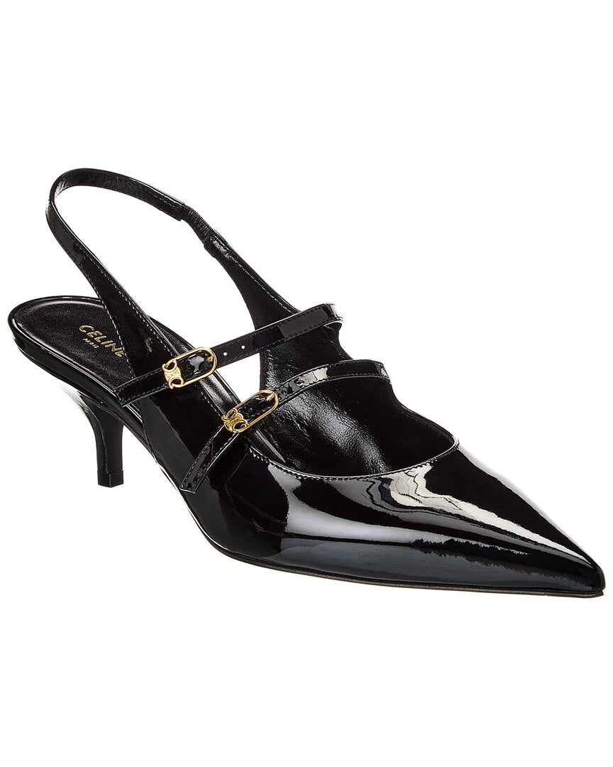 パンプス CELINE  Judy patent leather slingback Celine Judy Patent Leather Slingback Pumps – Lord & Taylor