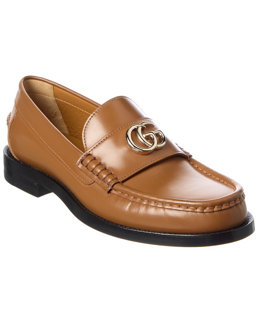 GUCCIゴールドタッセルローファー351/2 Gucci Double G Leather Loafer – Bluefly