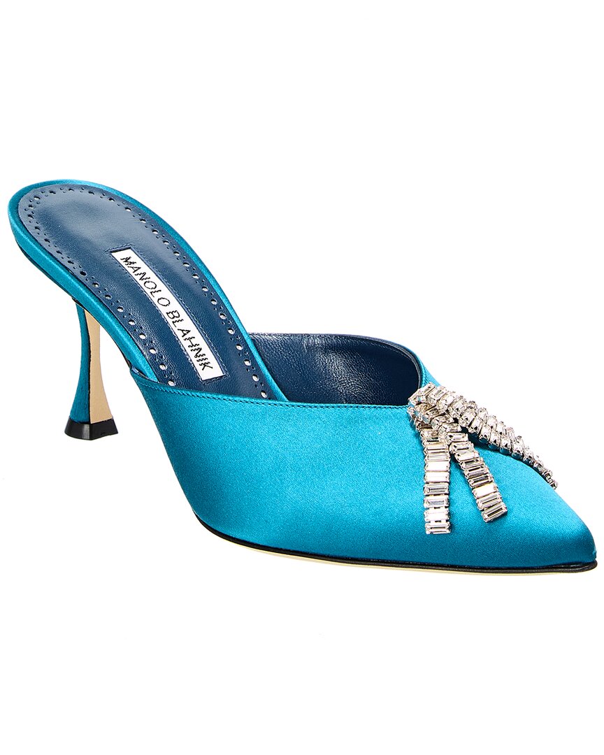 Manolo Blahnik ミュール Manolo Blahnik Bambimu 70 Satin Pump – Bluefly