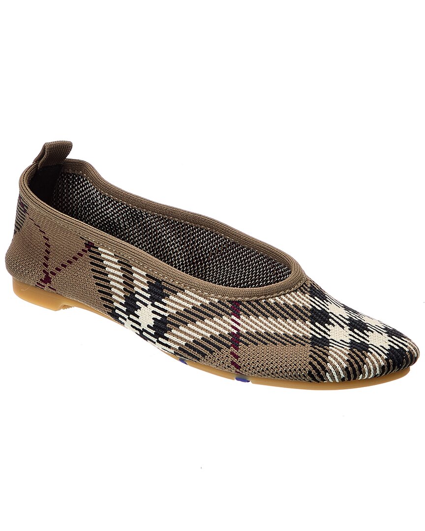 フラットシューズ BURBERRY CHECK BALLET FLATS Burberry Check ballet flats in beige - Burberry Kids | Mytheresa