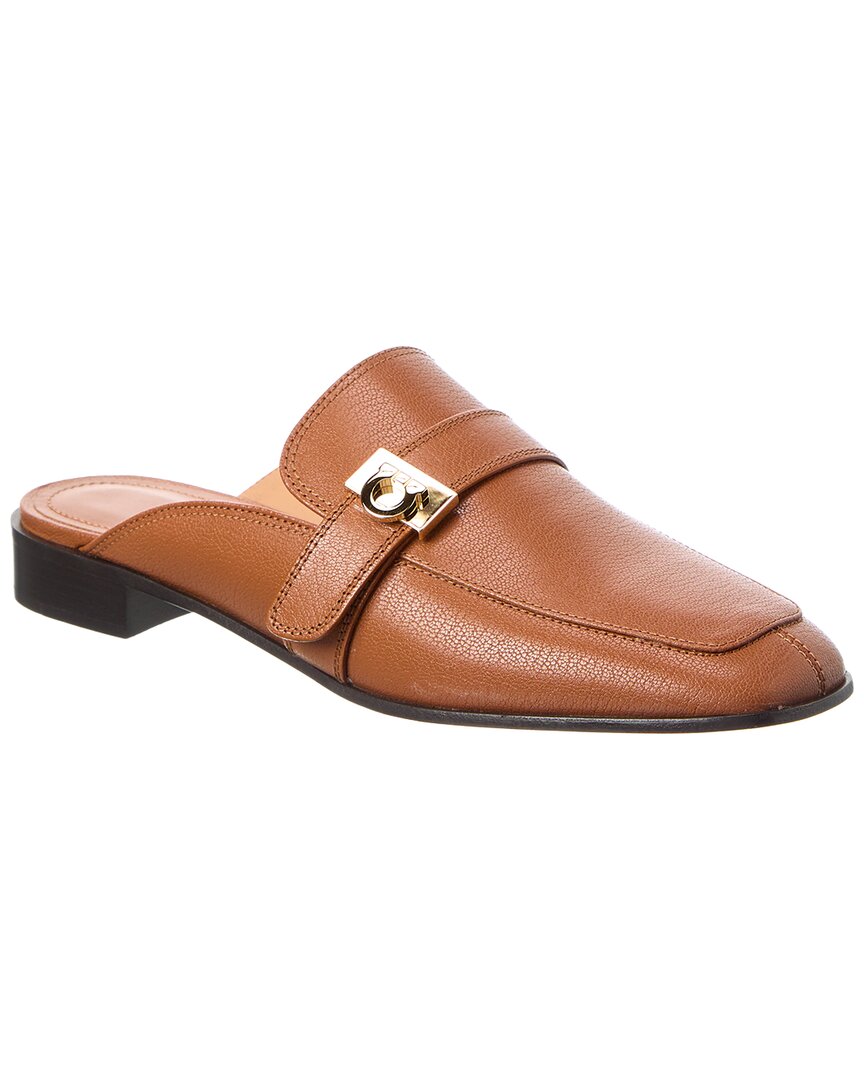 Ferragamo Hug Buckle Leather Mule – Bluefly display picture 3