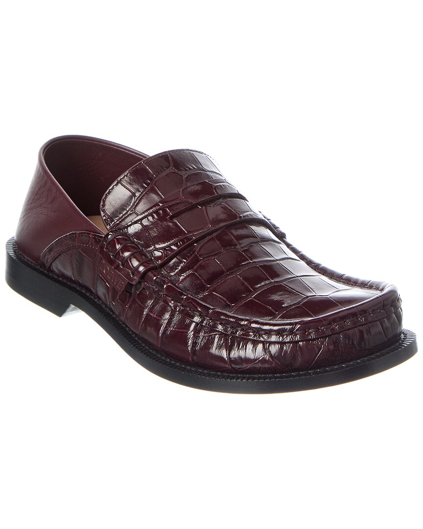 Loewe Campo Croc-Embossed Leather Loafer – Bluefly display picture 2