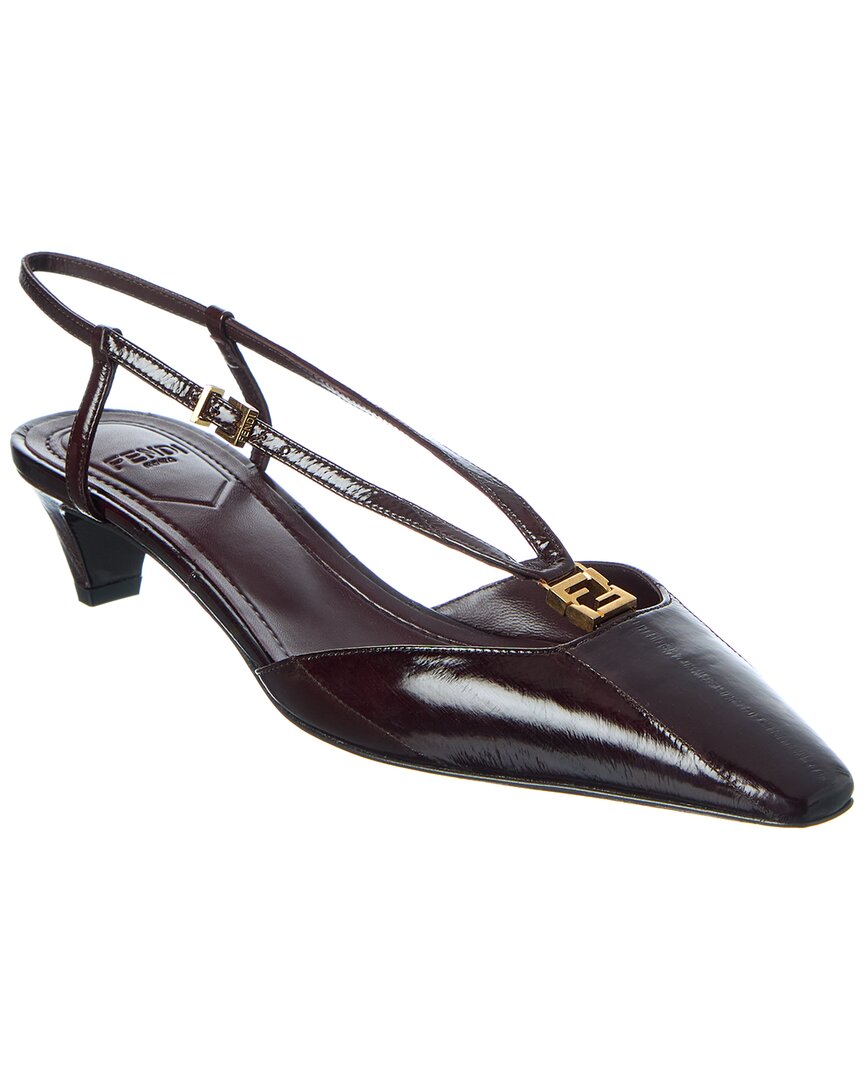 Fendi Ffold Leather Slingback Pump – Bluefly