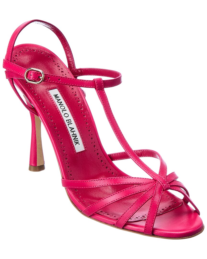 Manolo Blahnik Marana 105 Leather Sandal – Bluefly