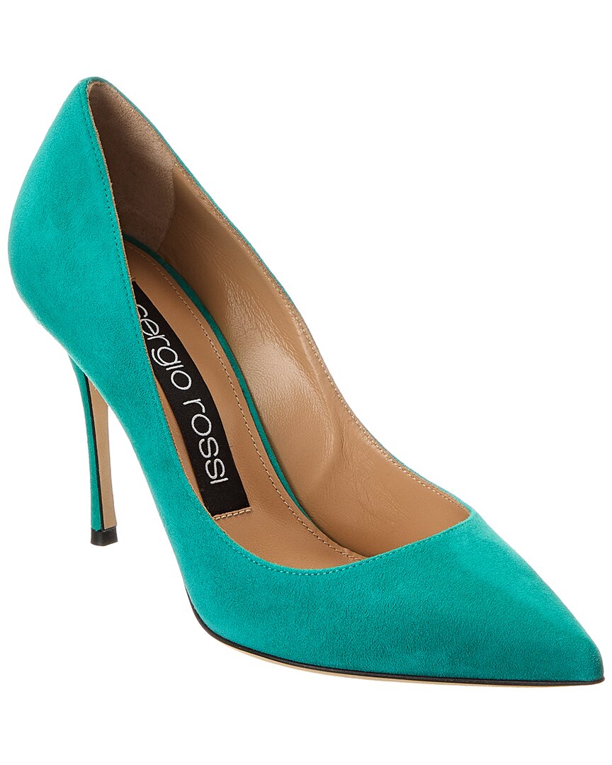 Sergio Rossi Godiva 90 Suede Pump – Bluefly