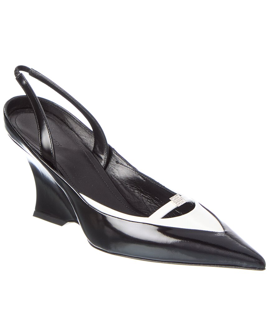 Givenchy Raven Leather Slingback Pump – Bluefly