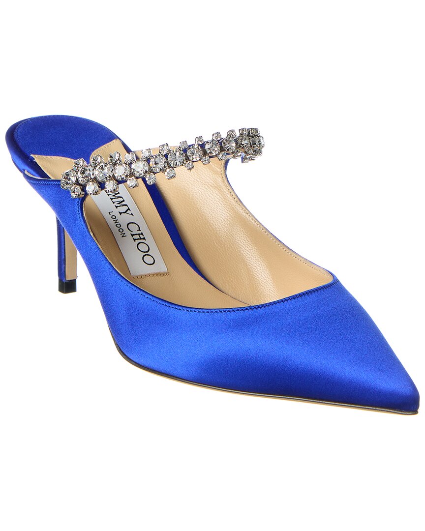 Jimmy Choo Bing 65 Satin Mule – Bluefly - Main Image