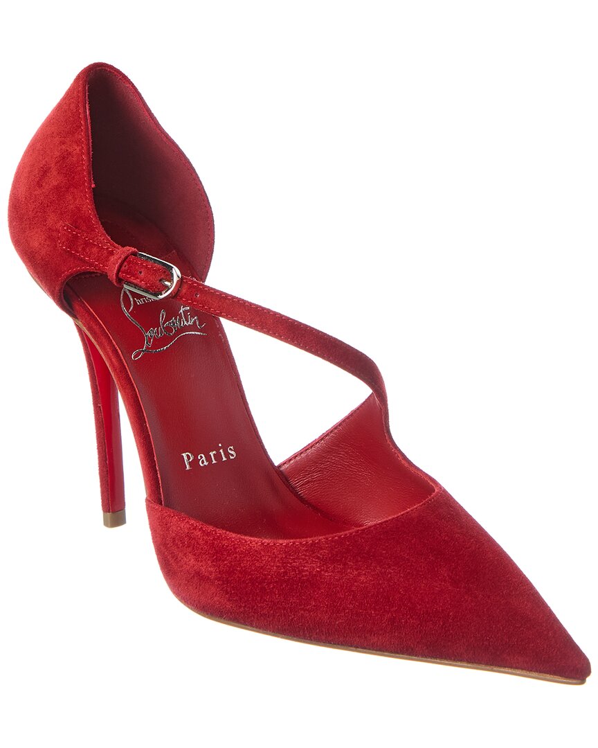 Christian Louboutin Miss Ziggyta 100 Suede Pump – Bluefly