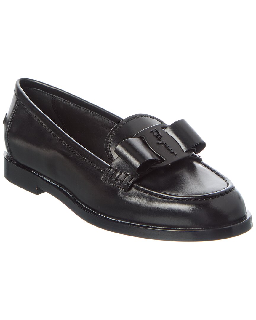 Ferragamo VIVALDO 7 ブラック Ferragamo Vivaldo Leather Loafer – Bluefly
