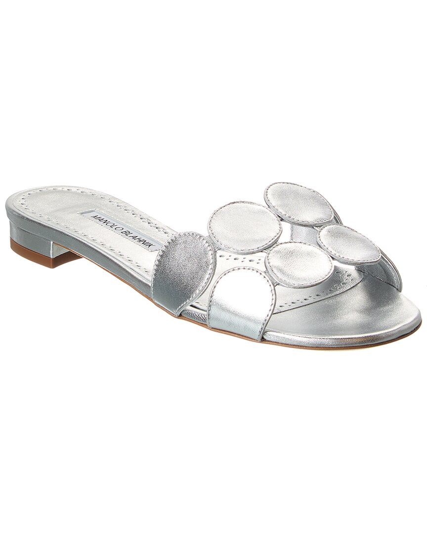 Manolo Blahnik Haribalmu Leather Sandal – Bluefly