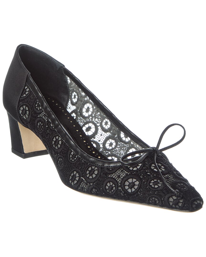 Manolo Blahnik Martebal 50 Lace & Satin Pump – Bluefly