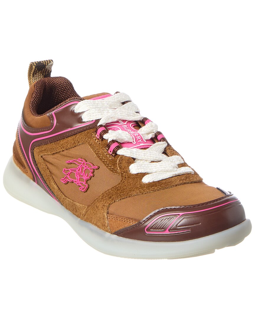 Burberry Matrix Sport Suede & Canvas Sneaker – Bluefly