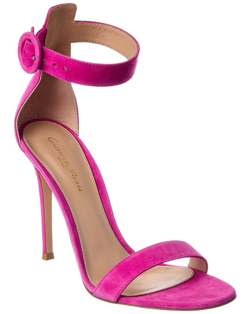 Gianvito Rossi Portofino 105 Suede Sandal – Bluefly