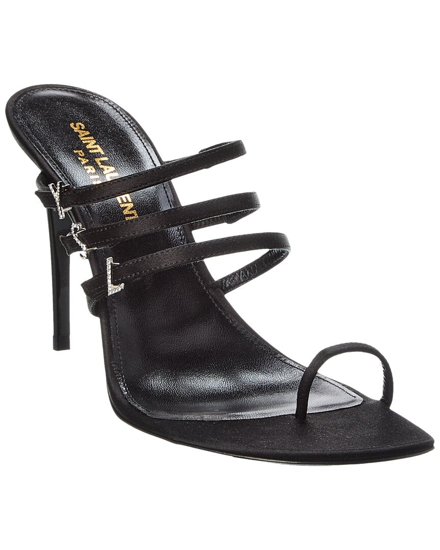 Saint Laurent Jerry 95 Satin Sandal – Bluefly