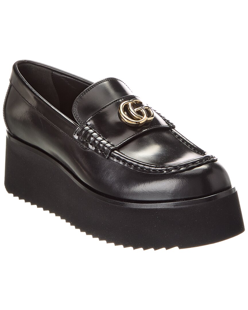 Gucci Double G Creeper Leather Loafer – Bluefly display picture 1