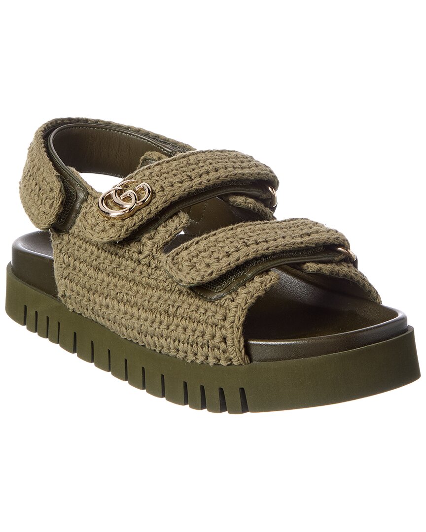 Gucci Double G Crochet Cotton Sandal – Bluefly