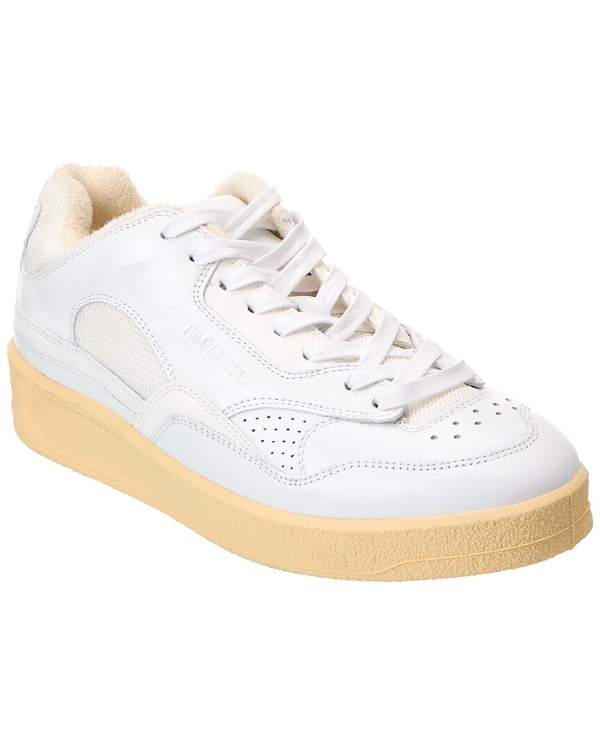 Jil Sander Leather & Mesh Sneaker – Bluefly