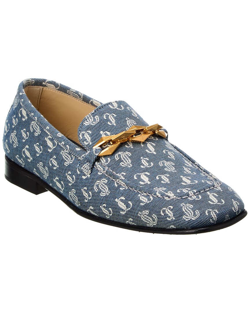 judy garland blue dress Jimmy Choo Diamond Tilda Denim Loafer, Blue / 36