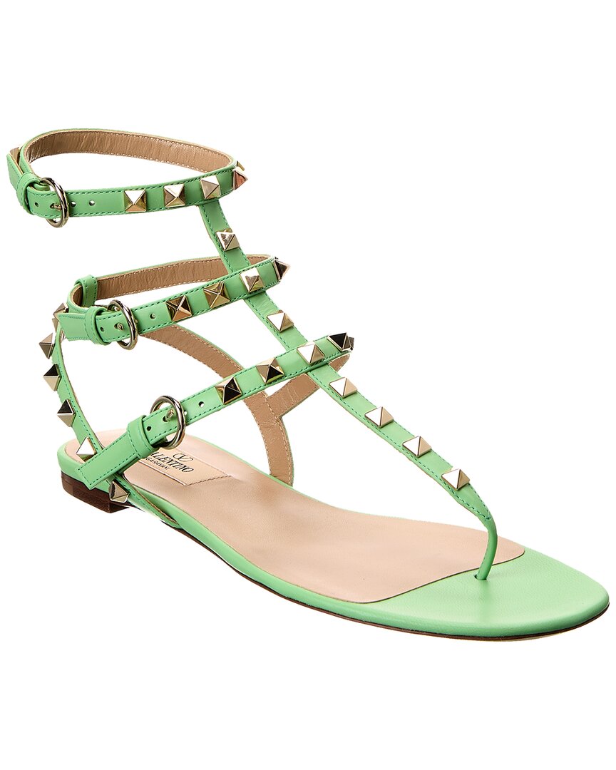 Valentino Rockstud Caged Leather Ankle Strap Sandal – Bluefly