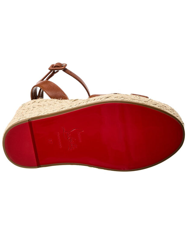 Christian Louboutin Mariza Zeppa 130 Leather Wedge Sandal